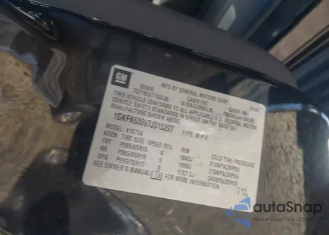 2007 GMC Yukon Denali z USA, uszkodzony, nr VIN 1GKFK63897J315297